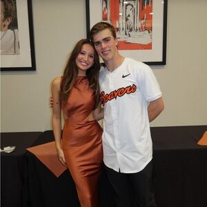 Elegant Satin Maxi Dress in Copper